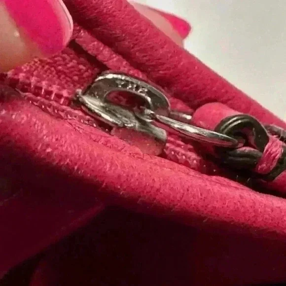 Coach Ashley Crossbody Swingpack Leather Raspberry Pink Shoulder Bag - Picture 6 of 13